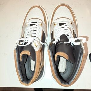 Stefano Ricci Brown and White Sneakers